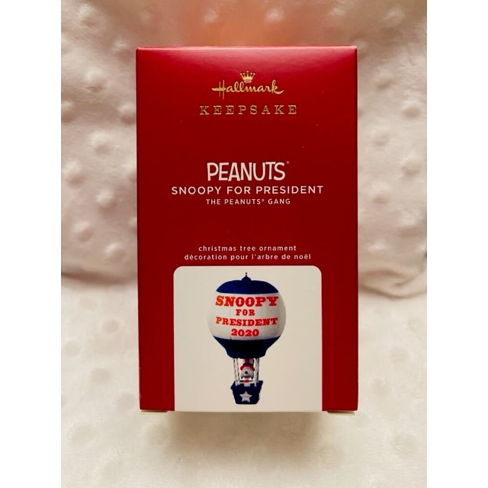 Hallmark Peanuts Snoopy for President 2020 Limited Edition Keepsake Ornament-NIB